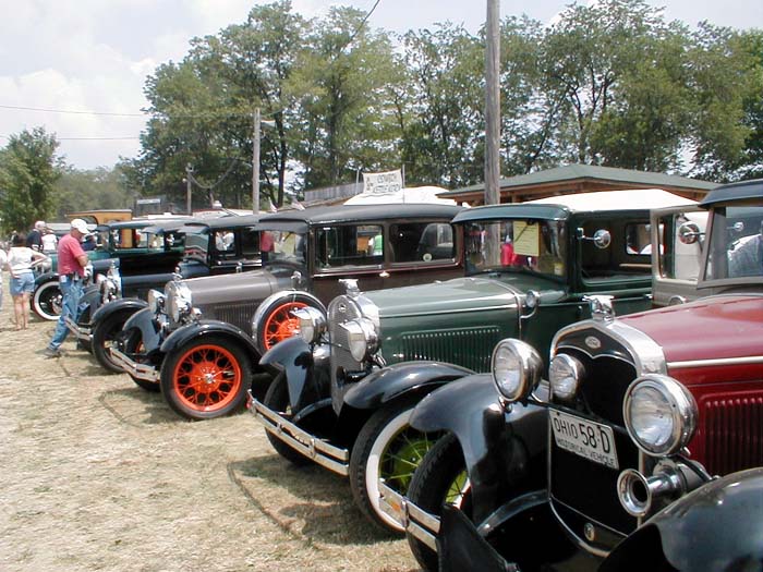 We always have a good turnout of antique cars at our shows